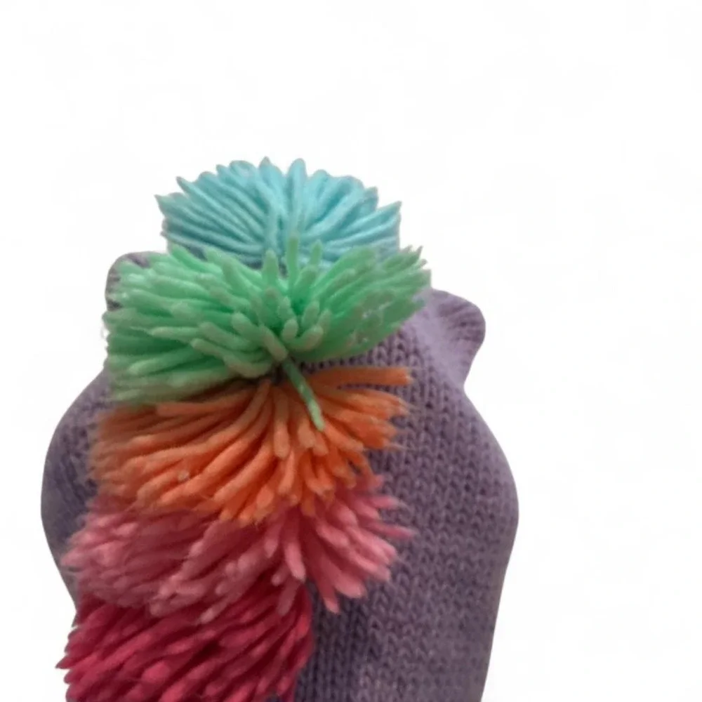 The Children's Place‎ Unicorn Trapper Hat Kids S/M Purple Rainbow